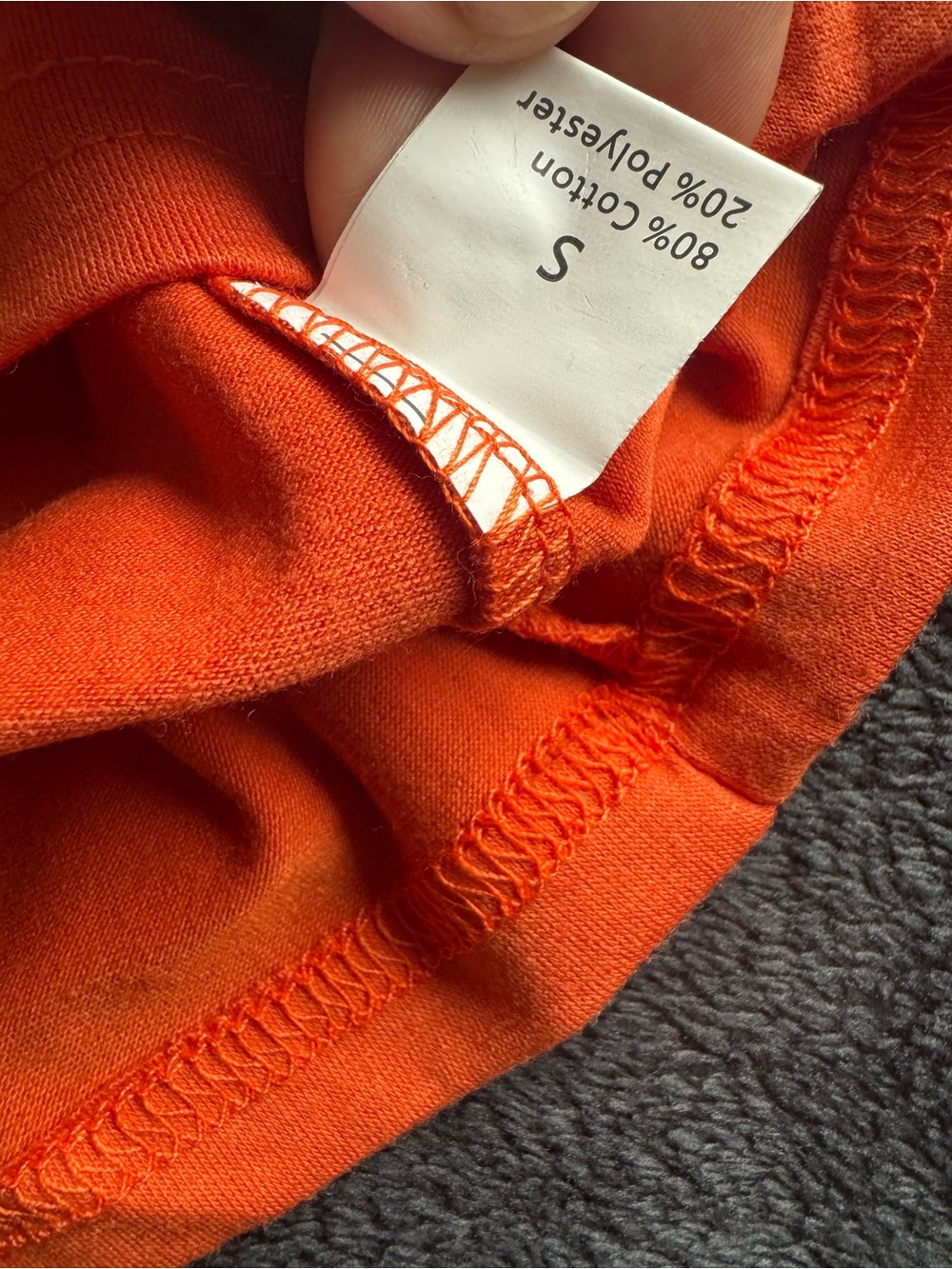 Orange Short-Sleeve Graphic Tee — Pregnancy Announcement Design - Picture 3 of 3
